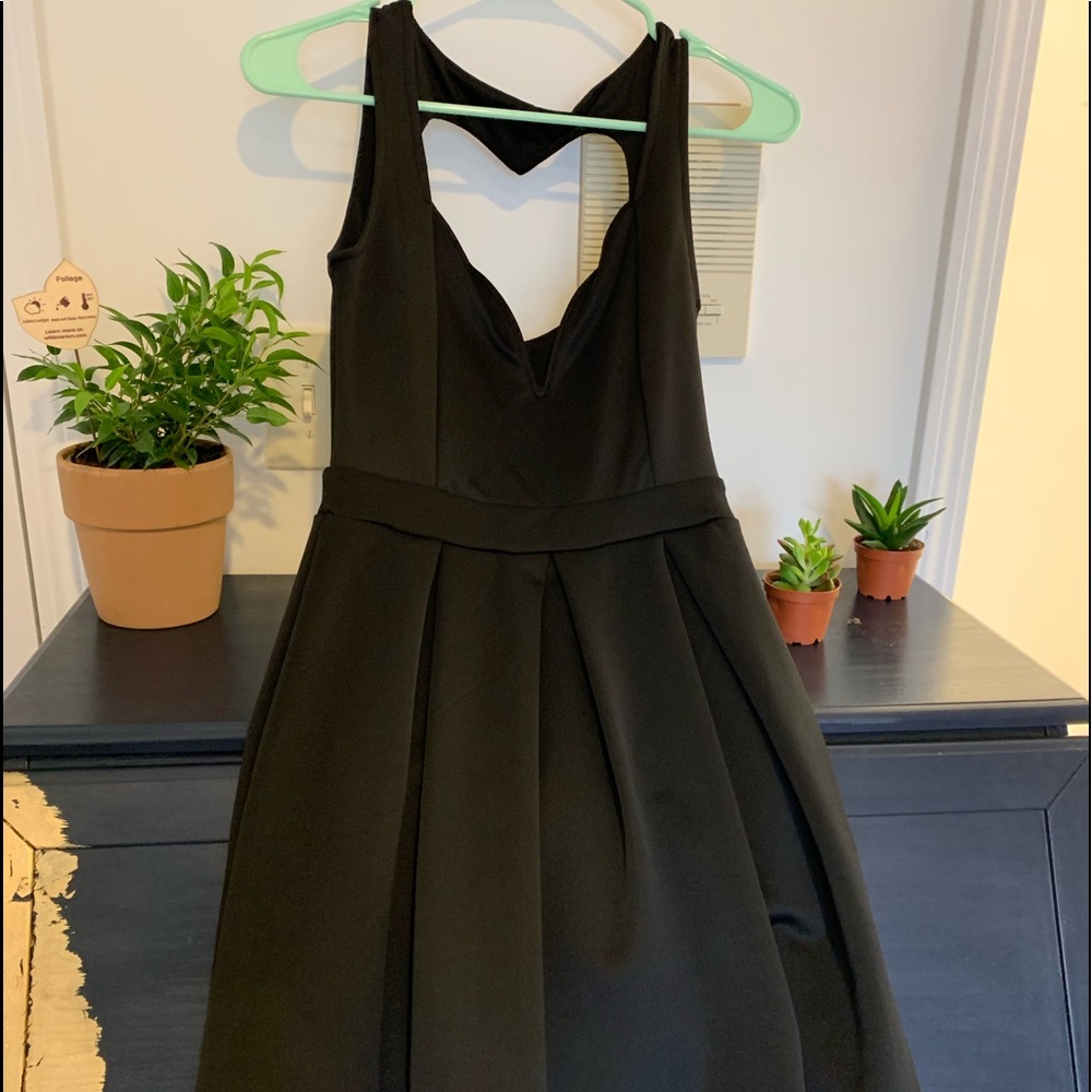 Black Heart Cut-Out Dress